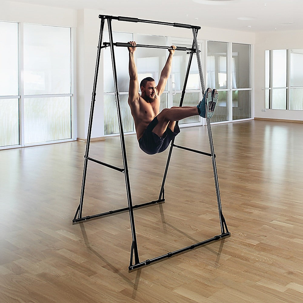 Pull-up Bar Free Standing Pull up Stand Sturdy Frame Indoor Pull Ups Machine - 0