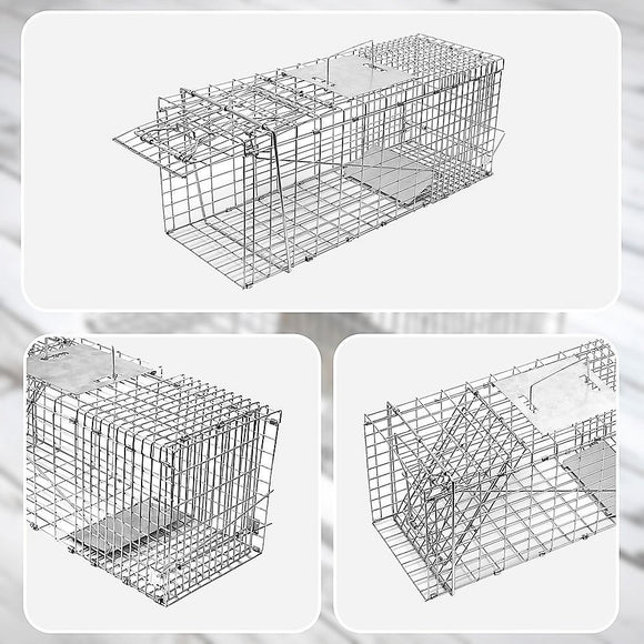 Trap Humane Possum Cage Live Animal Safe Catch Rabbit Cat Hare Fox Bird