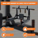 Heavy Duty Wall Mounted Power Station - Knee Raise - Pull Up - Chin Up -Dips Bar-9
