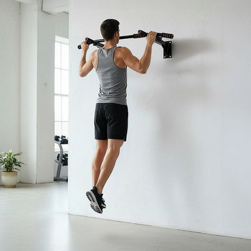 Heavy Duty Pull Up Bar Home Gym Chin Up Bar for Wall or Ceiling Mount - 0