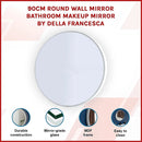 90cm Round Wall Mirror Bathroom Makeup Mirror by Della Francesca-9