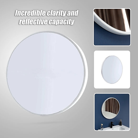 90cm Round Wall Mirror Bathroom Makeup Mirror by Della Francesca