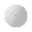 80cm LED Wall Mirror Bathroom Mirrors Light Decor Round-11