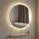 90cm LED Wall Mirror Bathroom Mirrors Light Decor Round-1