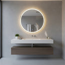 90cm LED Wall Mirror Bathroom Mirrors Light Decor Round-5