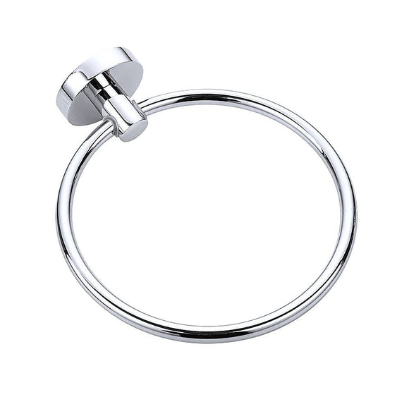 Classic Chrome Towel Bar Rail Ring Bathroom