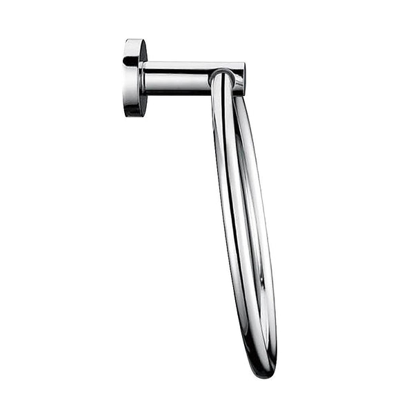Classic Chrome Towel Bar Rail Ring Bathroom
