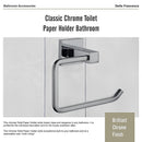Classic Chrome Toilet Paper Holder Bathroom-10