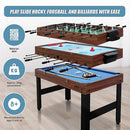 4FT 3-in-1 Games Foosball Soccer Hockey Pool Table-11