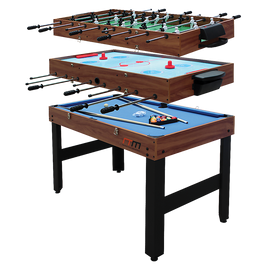 4FT 3-in-1 Games Foosball Soccer Hockey Pool Table