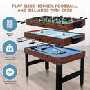 4FT 3-in-1 Games Foosball Soccer Hockey Pool Table-6
