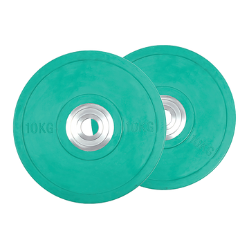 Set of 2 x 10KG PRO Olympic Rubber Bumper Weight Plate