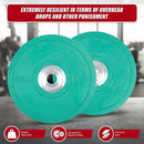 Set of 2 x 10KG PRO Olympic Rubber Bumper Weight Plate-8