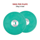 Set of 2 x 10KG PRO Olympic Rubber Bumper Weight Plate-10