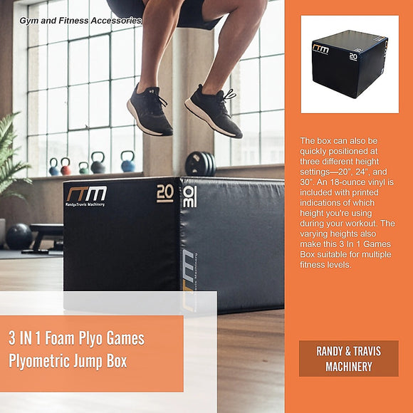 3 IN 1 Foam Plyo Games Plyometric Jump Box