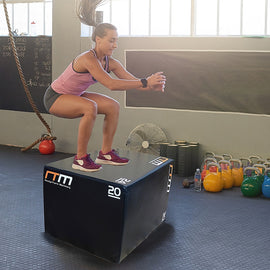 3 IN 1 Foam Plyo Games Plyometric Jump Box - 0