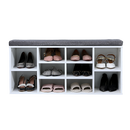 Shoe Cabinet Bench Shoes Storage Rack Organiser Wooden Shelf Cupboard Box-4