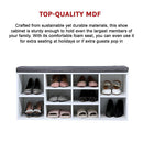 Shoe Cabinet Bench Shoes Storage Rack Organiser Wooden Shelf Cupboard Box-10