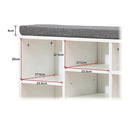 Shoe Cabinet Bench Shoes Storage Rack Organiser Wooden Shelf Cupboard Box-12
