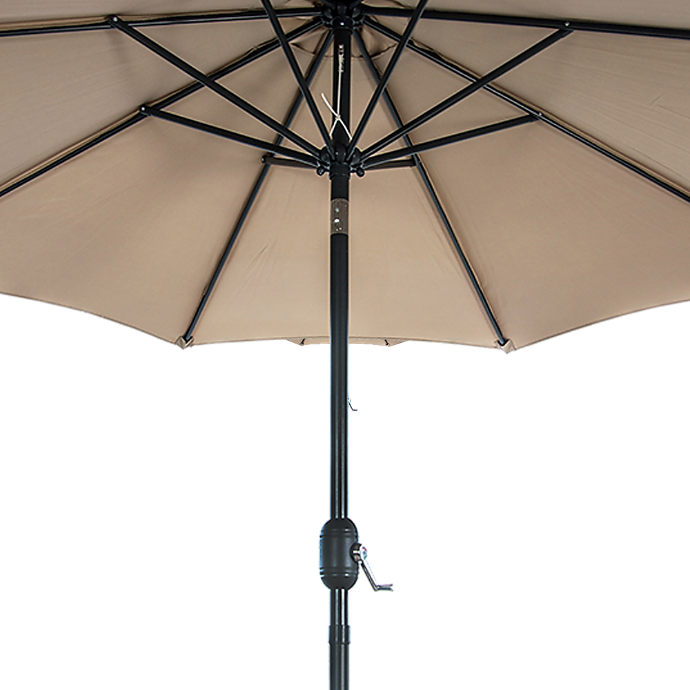 9FT Patio Umbrella Outdoor Garden Table Umbrella with 8 Sturdy Ribs