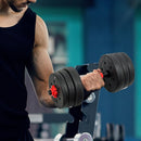 20kg Adjustable Rubber Dumbbell Set Barbell Home GYM Exercise Weights-1