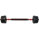 20kg Adjustable Rubber Dumbbell Set Barbell Home GYM Exercise Weights-6