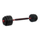 40kg Adjustable Rubber Dumbbell Set Barbell Home GYM Exercise Weights-3
