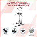 Power Tower Chin Up Bar Push Pull Up Knee Raise Weight Bench Gym Station-3
