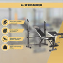 Multi Station Home Gym Weight Bench Press Leg Equipment Set Fitness Exercise-5