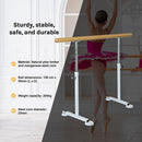 Wooden Portable Ballet Bar Stretch Barre Dance Bar 1.5M Freestanding Ballet Bar-5