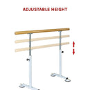 Wooden Portable Ballet Bar Stretch Barre Dance Bar 1.5M Freestanding Ballet Bar-8