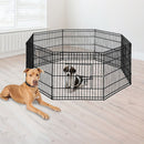 24" 8 Panel Pet Dog Playpen Puppy Exercise Cage Enclosure Fence Play Pen-1