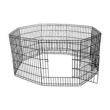 24" 8 Panel Pet Dog Playpen Puppy Exercise Cage Enclosure Fence Play Pen - 0