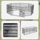 24" 8 Panel Pet Dog Playpen Puppy Exercise Cage Enclosure Fence Play Pen-7