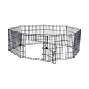 24" 8 Panel Pet Dog Playpen Puppy Exercise Cage Enclosure Fence Play Pen-9