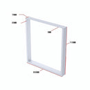 Square-Shaped Table Bench Desk Legs Retro Industrial Design Fully Welded - White-12