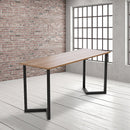 V Shaped Table Bench Desk Legs Retro Industrial Design Fully Welded - Black-1