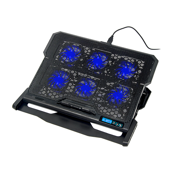 Laptop Cooling Pad with Adjustable Fan Stand – Fits 11" to 17" Notebooks