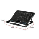 Laptop Cooling Pad with Adjustable Fan Stand – Fits 11" to 17" Notebooks-12