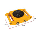 Heavy Duty Machine Dolly Skate Machinery Roller Mover Cargo Trolley 6T-11