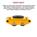 Heavy Duty Machine Dolly Skate Machinery Roller Mover Cargo Trolley 6T-13