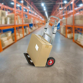 100kg Trolley Folding Hand Truck Sack Barrow - 0