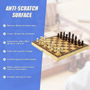 Chess Board Games Folding Large Chess Wooden Chessboard Set Wood Toy Gift-5