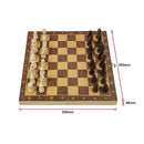 Chess Board Games Folding Large Chess Wooden Chessboard Set Wood Toy Gift-11