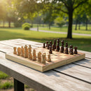 Chess Board Games Folding Large Chess Wooden Chessboard Set Wood Toy Gift-2