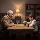 Chess Board Games Folding Large Chess Wooden Chessboard Set Wood Toy Gift-5