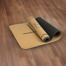 Natural Cork TPE Yoga Mat Sports Eco Friendly Exercise Fitness Gym Pilates-6