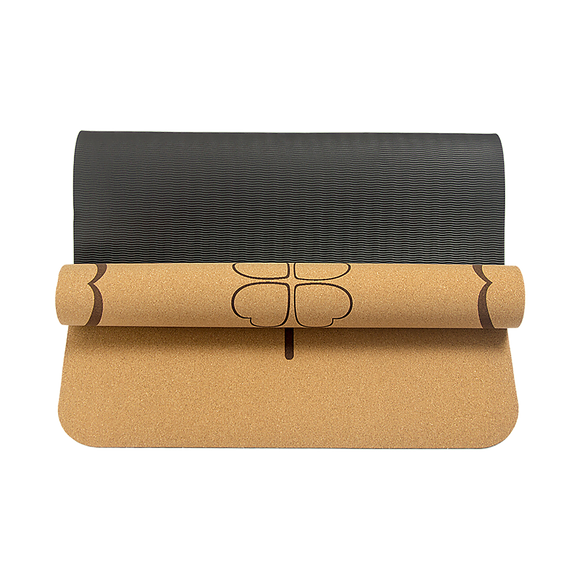 Natural Cork TPE Yoga Mat Sports Eco Friendly Exercise Fitness Gym Pilates