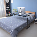 Overbed Table Work Laptop Desk with Wheels-1