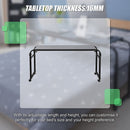 Overbed Table Work Laptop Desk with Wheels-5